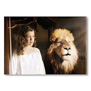 Narnia Günlükleri Aslan Ve Kız Mdf Ahşap Tablo 50x70 cm