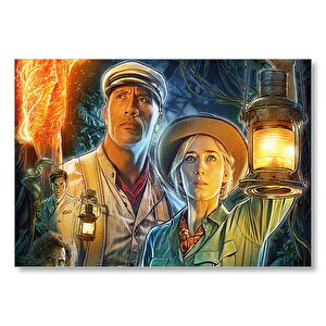 Emily Blunt Dwayne Johnson Fenerleriyle Mdf Ahşap Tablo 35x50 cm