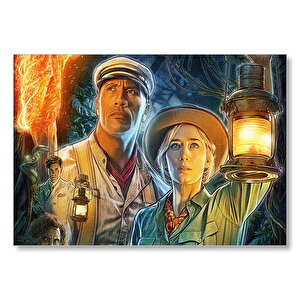 Emily Blunt Dwayne Johnson Fenerleriyle Mdf Ahşap Tablo 50x70 cm