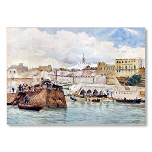 Fas Tanca Limanı Tablo 1894 Mdf Ahşap Tablo 35x50 cm