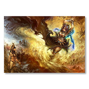 Afrikalı Tanrıça Ve Kadın Savaşçı Mdf Ahşap Tablo 35x50 cm