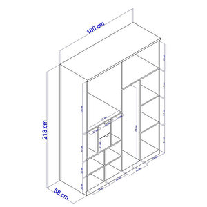 Antik 160'lık Gardırop