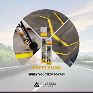 Safetyline Spray Yol Çizgi Boyası 750ml Kırmızı