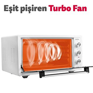 Simfer 4502 45 Lt Beyaz Midi Fırın
