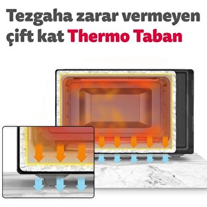 Simfer 4502 45 Lt Beyaz Midi Fırın