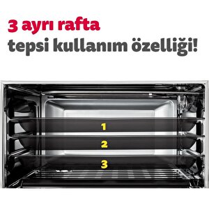 Simfer 4502 45 Lt Beyaz Midi Fırın