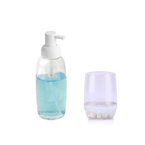 Sivi Sabunluk Ve Di̇ş Firçalik İki̇li̇ Banyo Seti̇