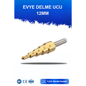 12mm Kademeli Evye Delme Ucu