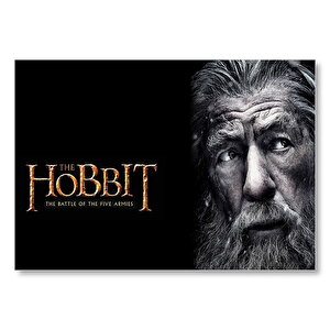 Hobbit Beş Ordunun Savaşı Gandalf Mdf Ahşap Tablo 35x50 cm