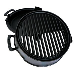Döküm Yuvarlak Mangal Izgara Set Döküm Demir Yekpare Çift Kulplu Çap (ø)36cm.