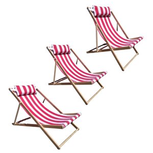Prado Holiday Ahşap Şezlong, Bahçe Balkon Plaj Şezlongu