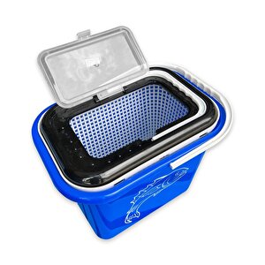 Fishack Süzgeçli Balıkçı Kovası 15 Lt Mavi Kod 179
