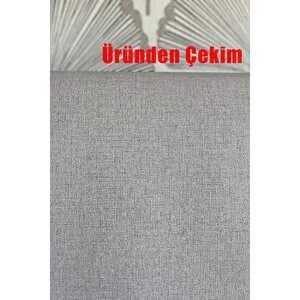 0537 Düz Sade Kombin Açık Gri Desen Premium Duvar Kağıdı 5,30 M²
