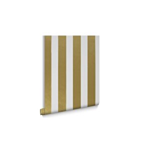 Zümrüt Exclusive 7920 Altın Varak Rengi Gold Beyaz Duvar Kağıdı (5,3 M²)
