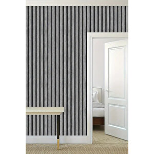 7600 Lambiri Panel Ahşap Duvar Çıtası Desenli Duvar Kağıdı 5,30 M²