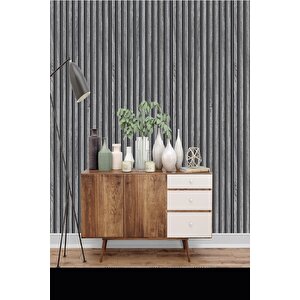 2690 Lambri Panel Ahşap Duvar Çıtası Desenli Duvar Kağıdı 5,30 M²
