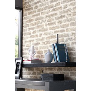 5311 Açık Sarı Tuğla Popüler Taş Desen Kağıdı 5,30 M² 5646