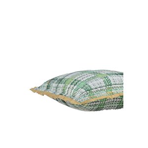 Lanzo Yeşil %100 Pamuk Dekoratif Kırlent 45*45 Cm