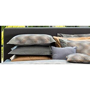 Percale Nevresim Takımı Çift Kişilik Napoli Gri V1 D