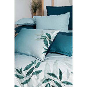 Eddy Mavi Tek Kişilik %100 Pamuk Fancy Poplin Nevresim Takımı