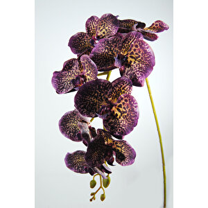 Yapay Çiçek Gerçek Dokulu Lux Mor Orkide Dalı