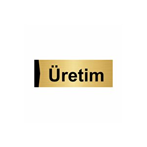Üretim 7x20cm Altın Renk Metal Yönlendirme Levhası