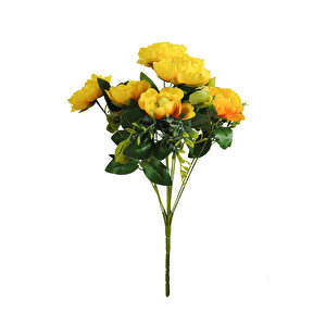 Yapay Çiçek Sarı 10 Dallı Lüx Şakayık Demeti