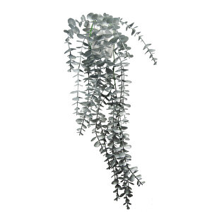 Gümüş Okaliptus 45 Cm New Collection Beyaz Elmas Saksıda Yapay Sarkan Bitki