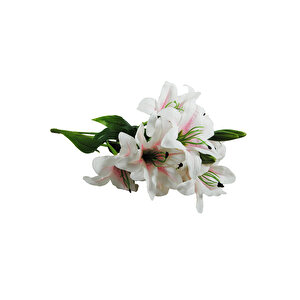 Yapay Çiçek Beyaz Lilyum Demeti