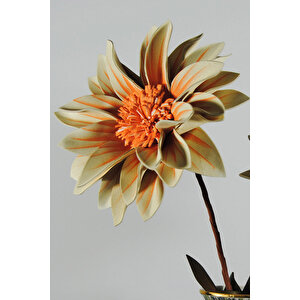 Yapay Çiçek Homemade İkili Turuncu Krizantem Lateks Dalı