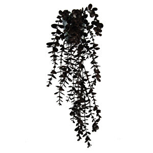 Yapay Çiçek Kahverengi Okaliptus 45 Cm New Collection Gümüş Elmas Saksıda Yapay Sarkan Bitki