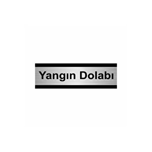 Yangın Dolabı 5x20cm Gümüş Renk Metal Yönlendirme Levhası