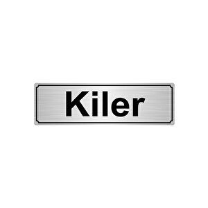 Ki̇ler Yönlendi̇rme Levhasi 5cmx20cm Gümüş Renk Metal