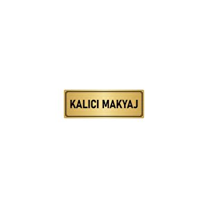 Metal Yönlendirme Levhası, Departman Kapı İsimliği Kalıcı Makyaj 10x20 Cm Altın Renk