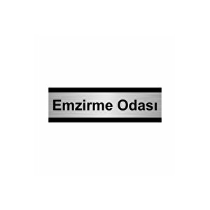 Emzirme Odası 5x20cm Gümüş Renk Metal Yönlendirme Levhası