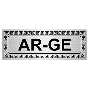 Ar-ge 7cmx20cm Metal Yönlendi̇rme Levhasigümüş Renk Metal
