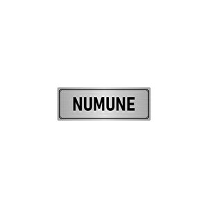Metal Yönlendirme Levhası, Departman Kapı İsimliği Numune 7x20 Cm Gümüş Renk