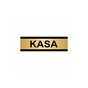 Kasa 7x20cm Altın Renk Metal Yönlendirme Levhası