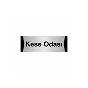 Kese Odası 10x20cm Gümüş Renk Metal Yönlendirme Levhası