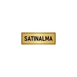 Metal Yönlendirme Levhası, Departman Kapı İsimliği Satınalma 5x20 Cm Altın Renk