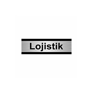 Lojistik 10x20cm Gümüş Renk Metal Yönlendirme Levhası