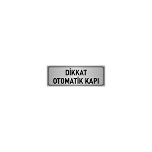 Metal Yönlendirme Levhası, Departman Kapı İsimliği Otomatik Kapı 7x20 Cm Gümüş Renk