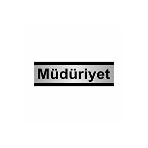 Müdüriyet 7x20cm Gümüş Renk Metal Yönlendirme Levhası