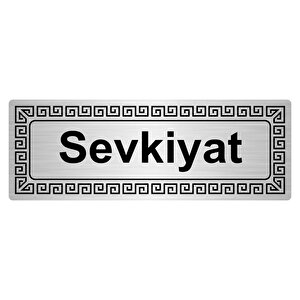 Sevkiyat 7cmx20cm Metal Yönlendi̇rme Levhasi Gümüş Renk Metal