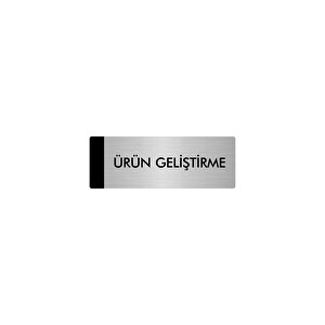 Metal Yönlendirme Levhası, Departman Kapı Isimliği Ürün Geliştirme 5x20 Cm Gümüş Renk