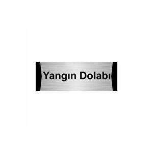 Yangın Dolabı 7x20cm Gümüş Renk Metal Yönlendirme Levhası