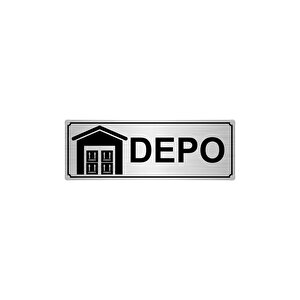 Depo Yönlendi̇rme Levhasi 7cmx20cmgümüş Renk Metal