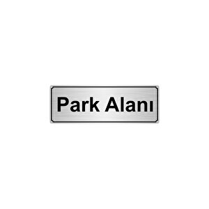 Park Alani Yönlendi̇rme Levhasi 7cmx20cmgümüş Renk Metal