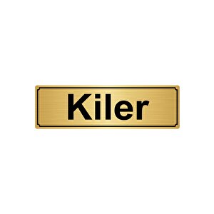 Ki̇ler Yönlendi̇rme Levhasi 5cmx20cm Altin Renk Metal