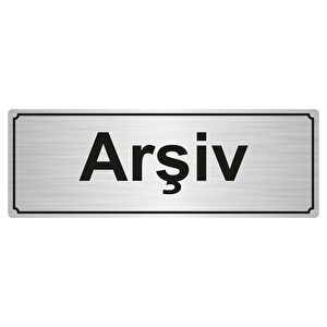 Arşi̇v Yönlendi̇rme Levhasi 10cmx20cm Gümüş Renk Metal